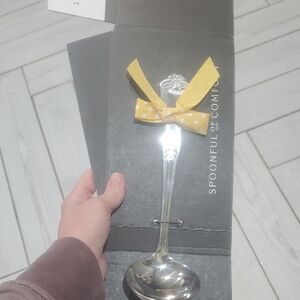 Silver Ladle with Yellow Ribbon by Spoonful Of Comfort Never Used